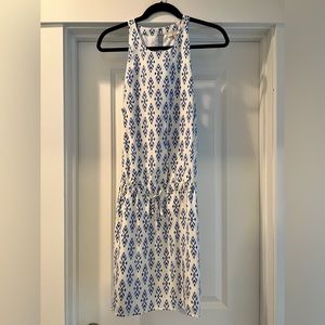 Joie blue and white ikat sundress